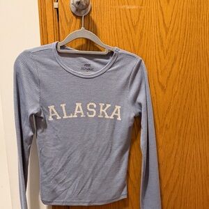 Pink Republic Light Blue 'Alaska' Long Sleeve Tee